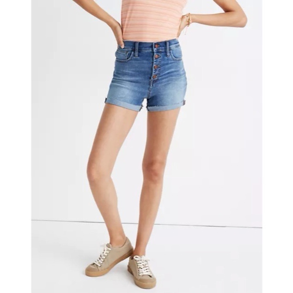MADEWELL Roadtripper Jean Shorts Pollard Wash